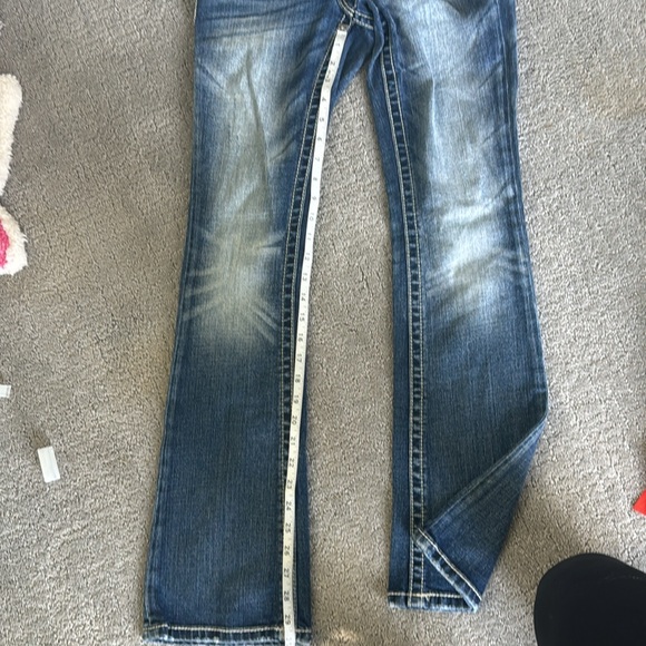 Miss Me Bling Flower Pocket Jeans Size 25 - Picture 6 of 8